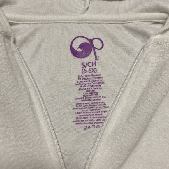 Girls hooded terry cloth cover up - Picture 2 of 3